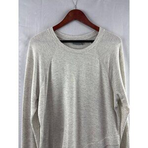 Athleta Womens Light Gray Long Sleeve Sweatshirt Medium